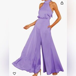 NWT S Deer Womens Sleeveless Halter Tied Jumpsuit with Pockets | Size: XXL